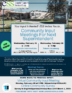 RUSD Community Meeting